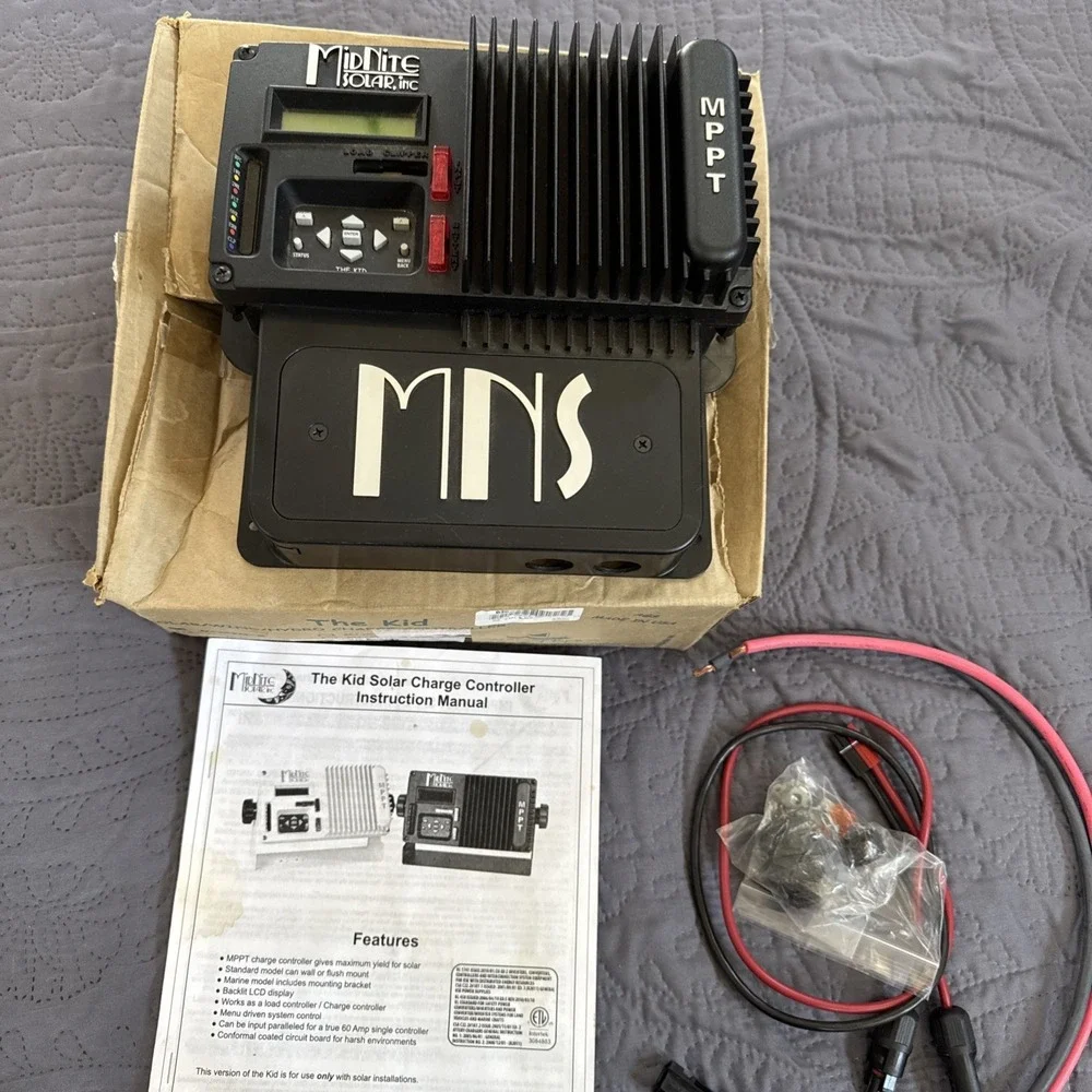 Midnite Solar Kid BLACK 150 MPPT Charge Controller Regulator 150V 30A USA NEW